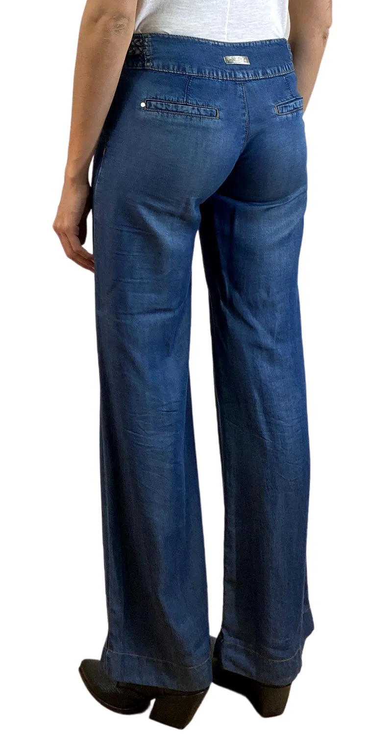 STUDIO F Pantalón Denim Trenzas