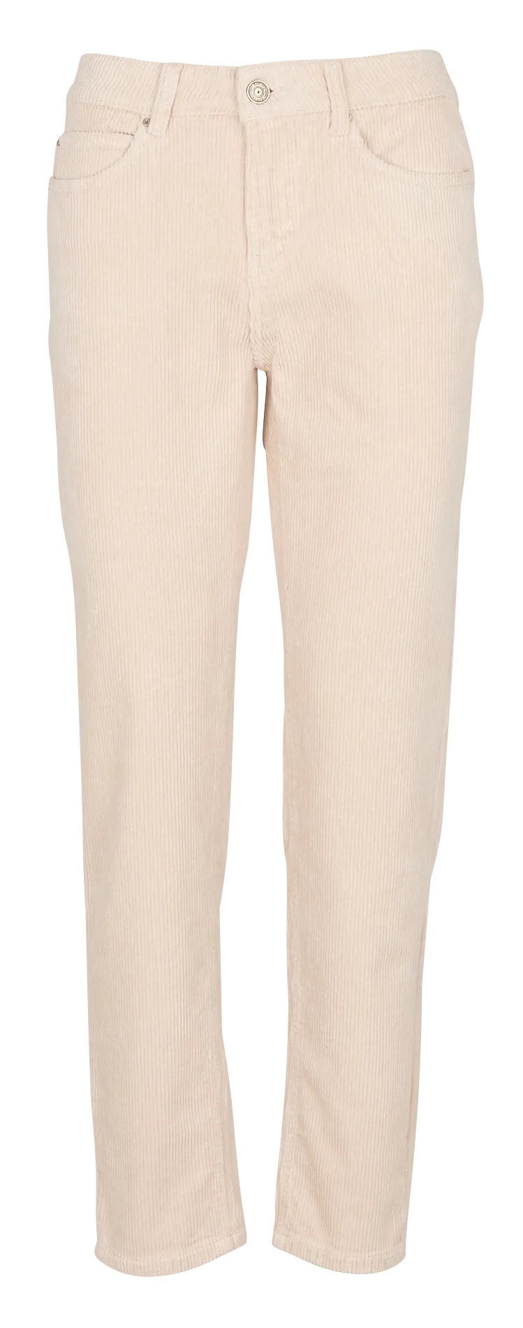 SUD EXPRESS PAVLINA  PANTALóN RECTO DE PANA DE ALGODóN ELáSTICO EN BEIGE