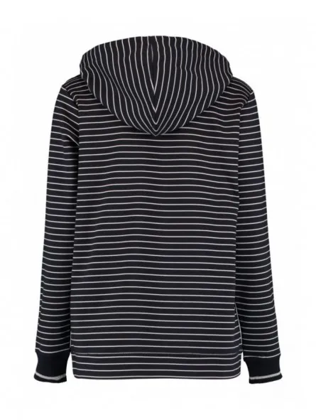 Sudadera de rayas con capucha