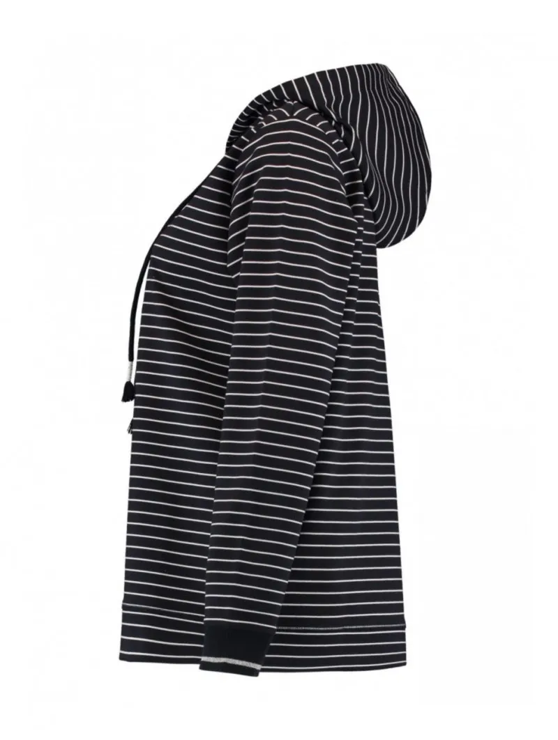 Sudadera de rayas con capucha