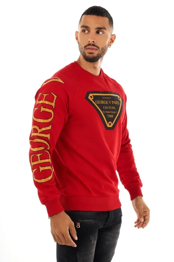 SUDADERA GEORGE V  GV2404 RED
