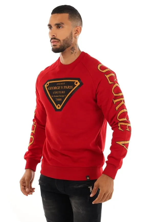 SUDADERA GEORGE V  GV2404 RED