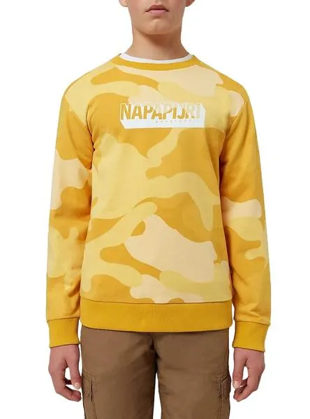 sudadera napapijri ben amarillo para niño