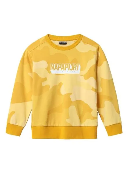sudadera napapijri ben amarillo para niño