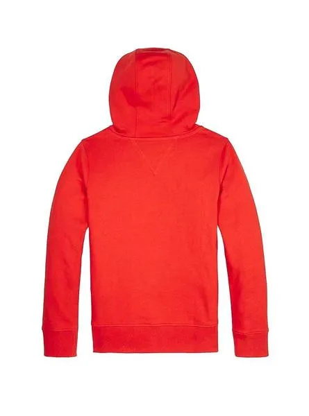 sudadera tommy hilfiger essential rojo para niño