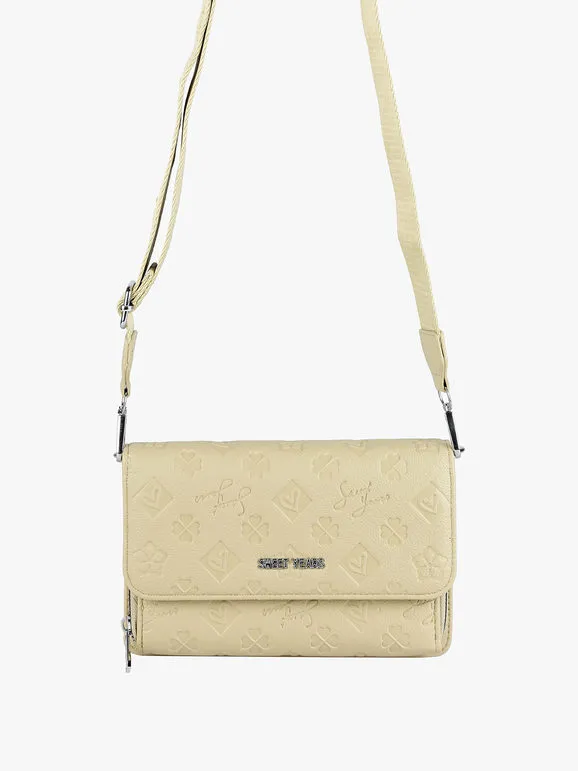 Sweet Years Bolso bandolera de mujer con compartimento para cartera.