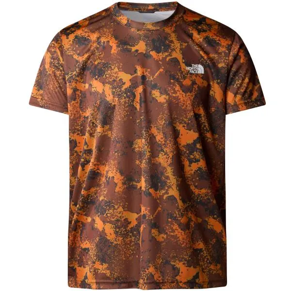 the north face M REAXION AMP CREW PRINT Desert Rust Mos