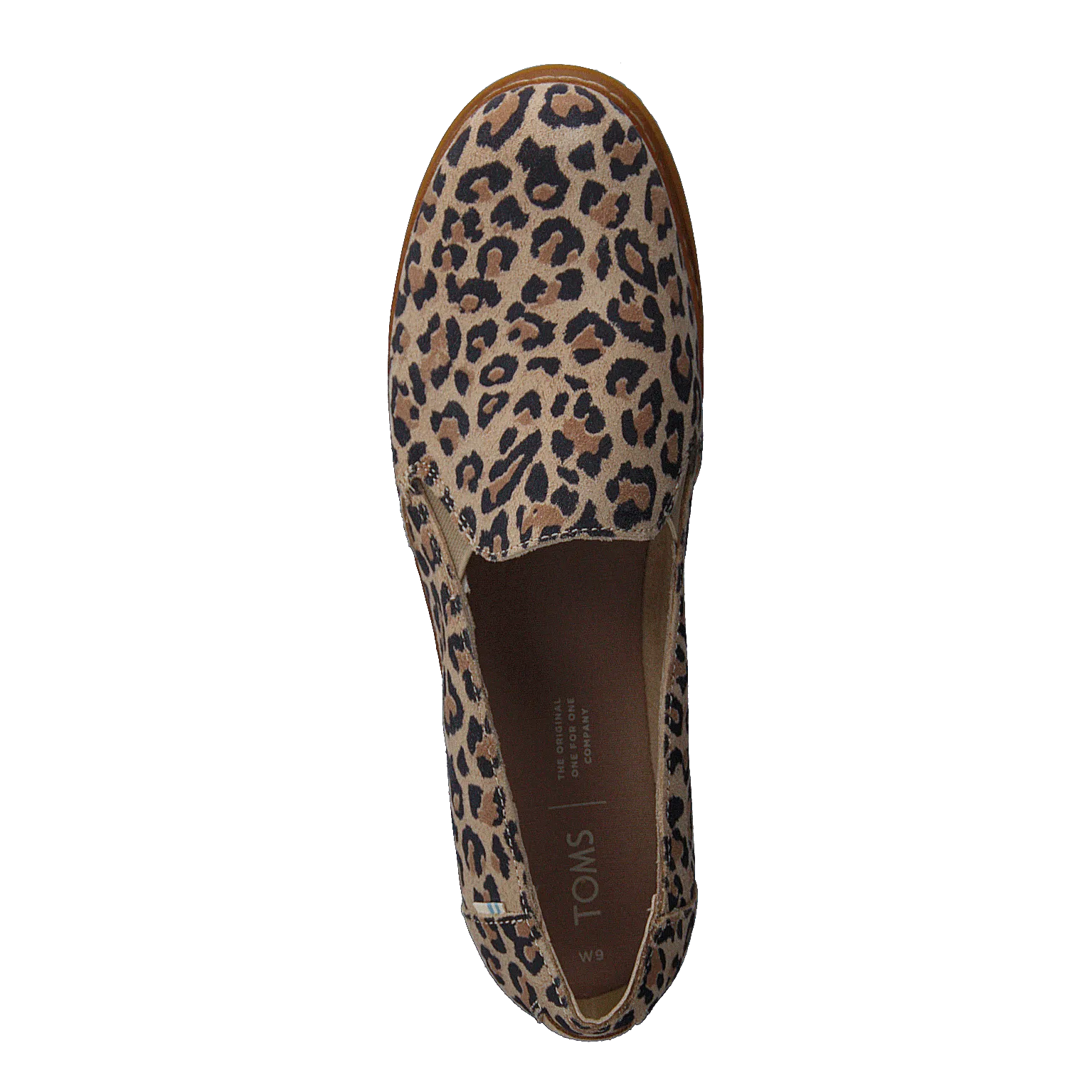 Toms zapatos Palma Leather Wrap Desert Tan Leopard Print Suede