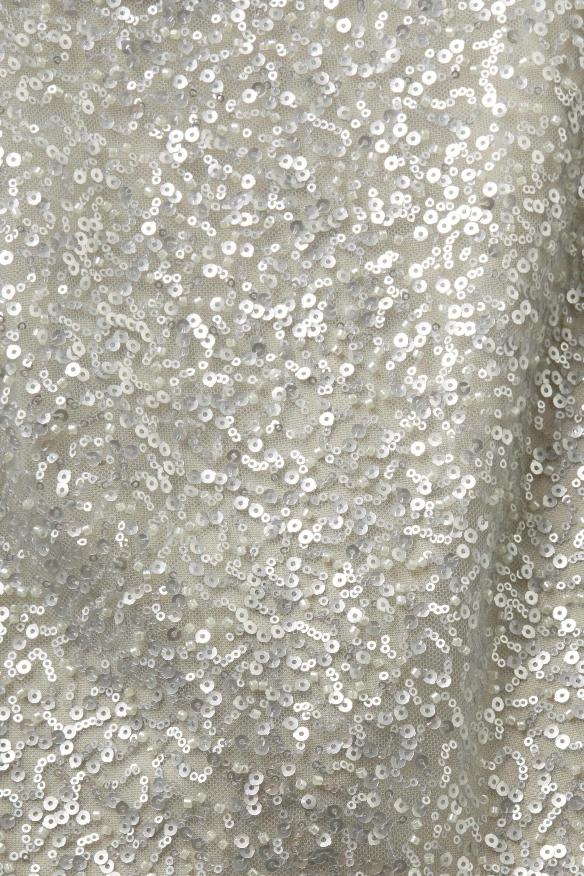 Top corto de lentejuelas brillantes