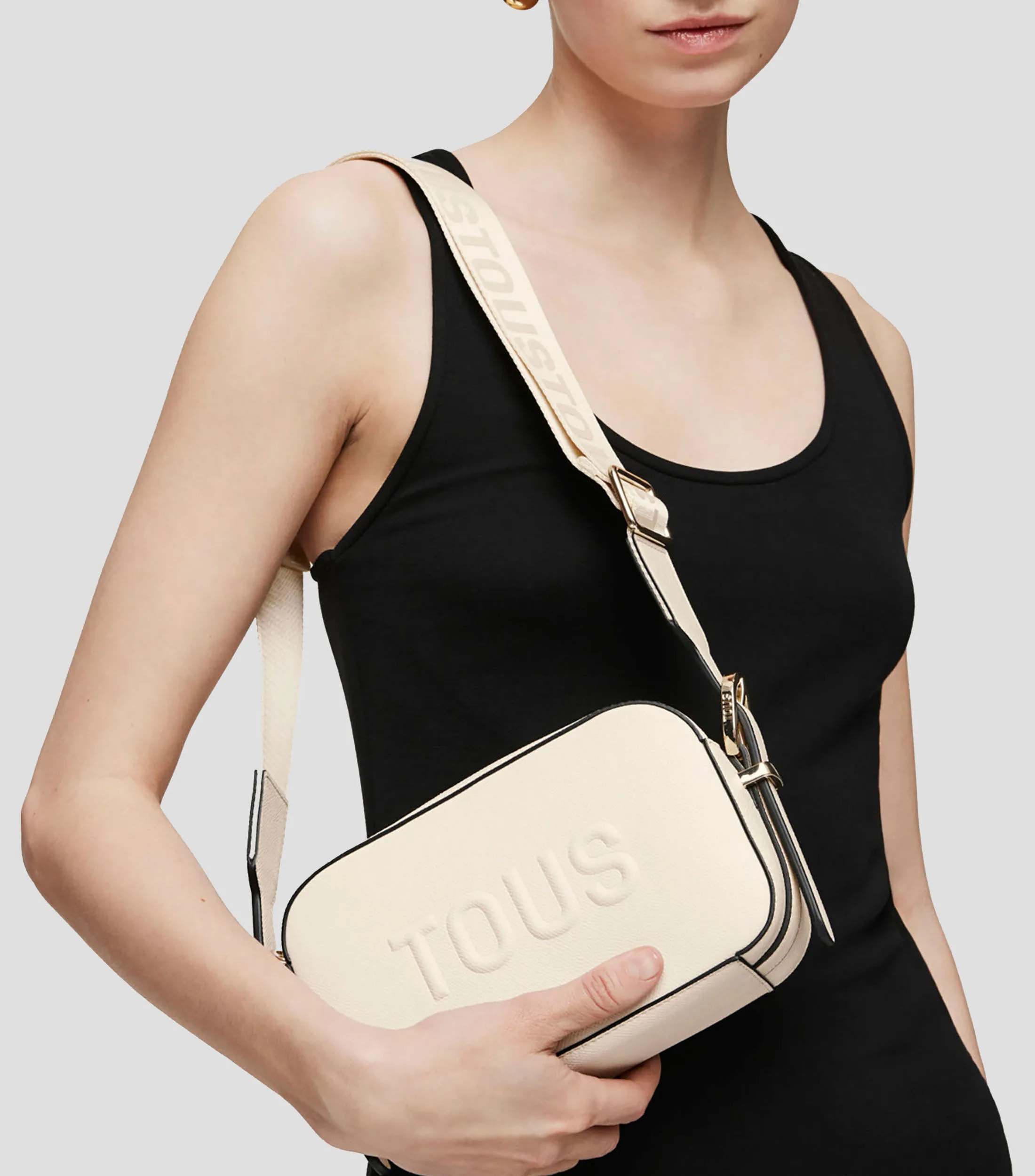 Tous Bolso crossbody Reporter beige Brenda Mujer