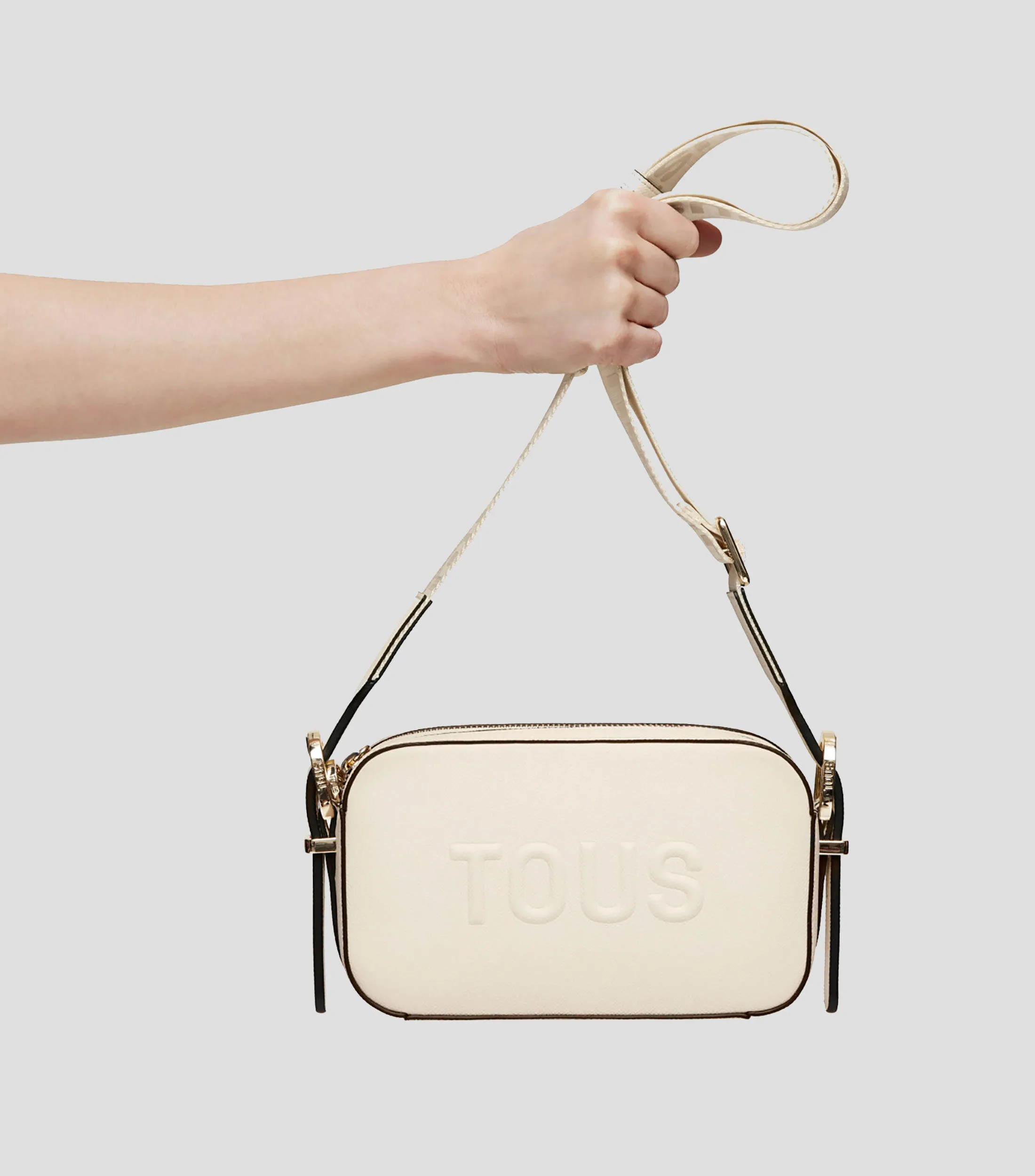 Tous Bolso crossbody Reporter beige Brenda Mujer