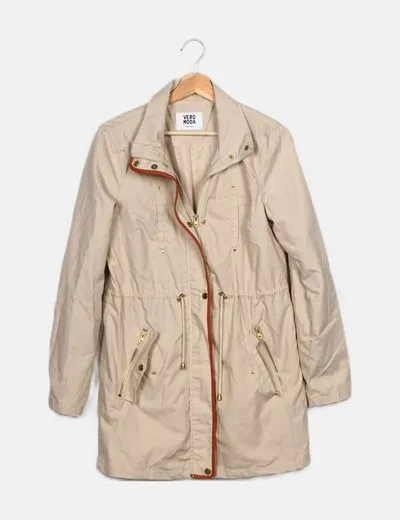 Vero Moda Chaqueta beige combinada