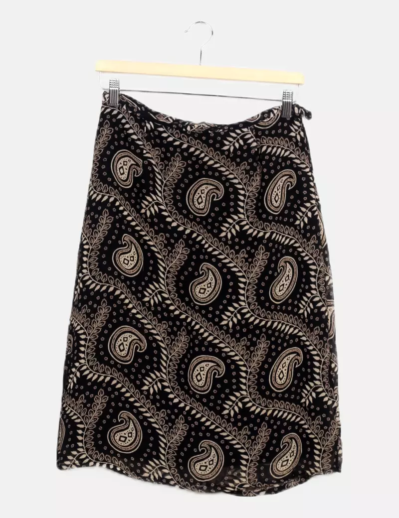 Vero Moda Falda azul estampada
