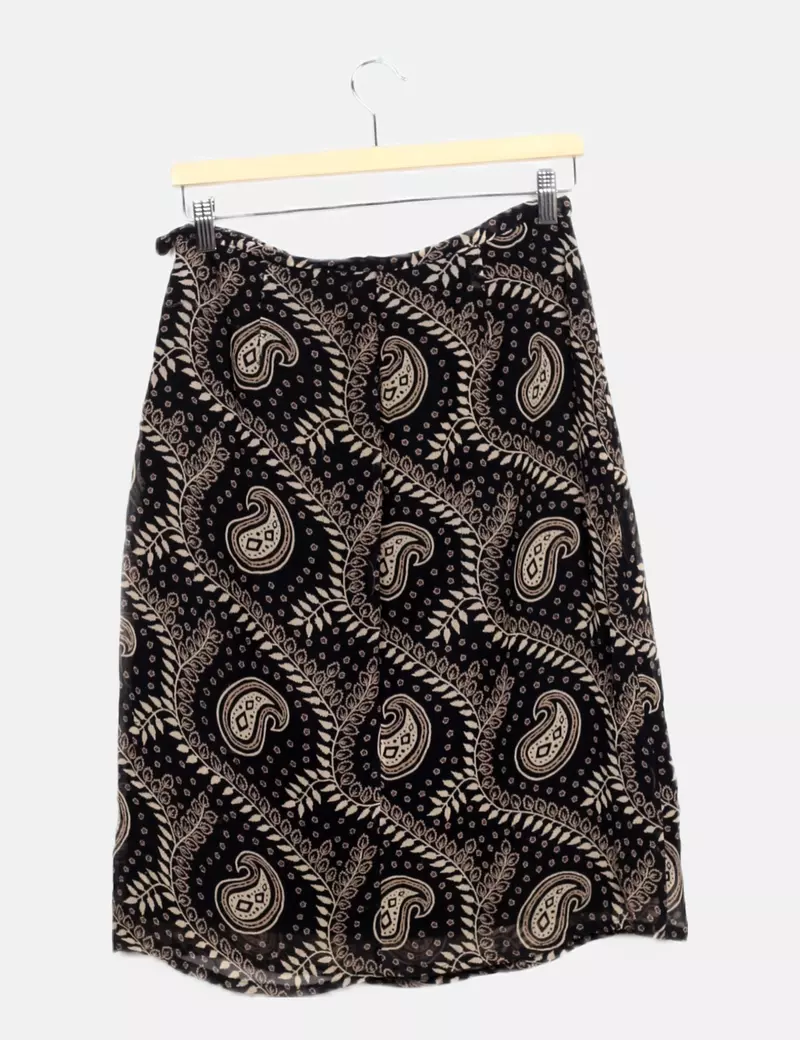 Vero Moda Falda azul estampada