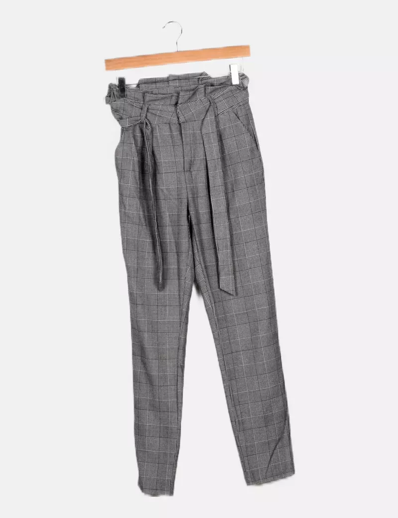 Vero Moda Pantalón bicolor estampado