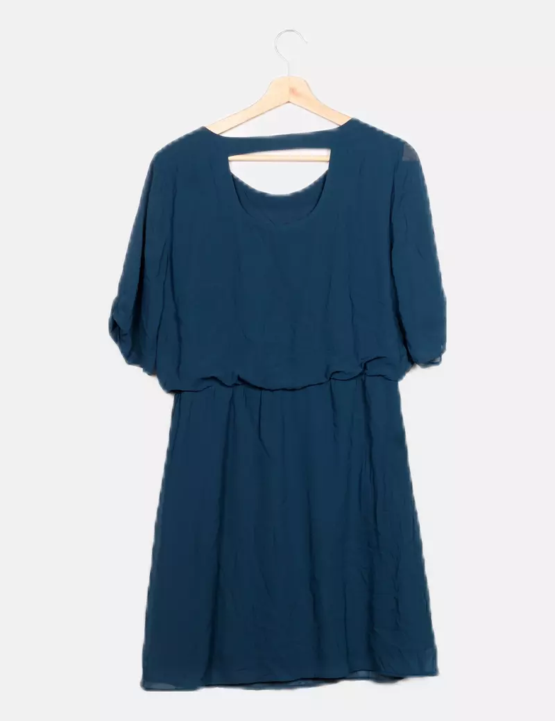 Vero Moda Vestido verde strass