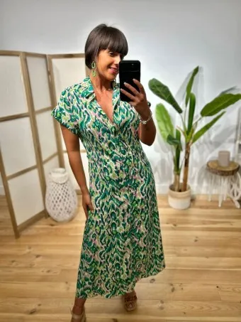 Vestido Camisero Estampado KRELLON