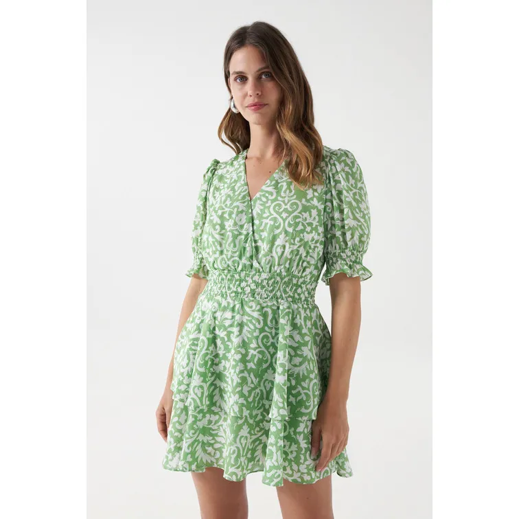 VESTIDO CORTO CON ESTAMPADO MUJER SALSA
