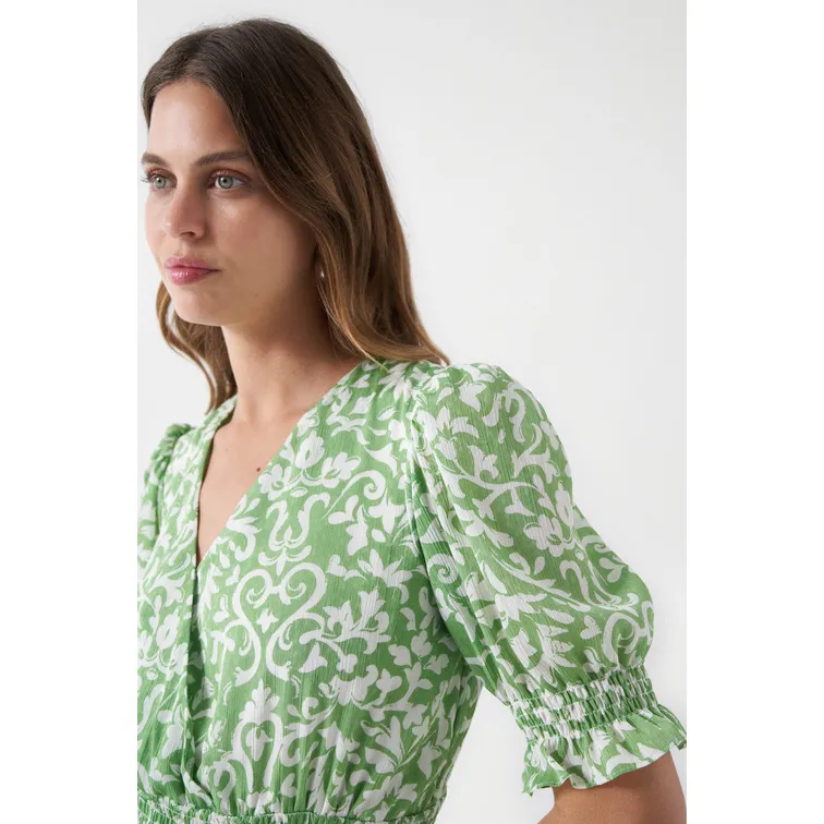 VESTIDO CORTO CON ESTAMPADO MUJER SALSA