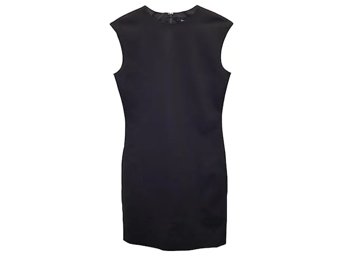 Vestido de crepé bielástico Theory de viscosa negra Negro 