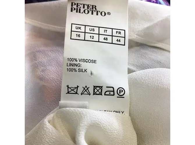 Vestido de día largo de crepé estampado multicolor de Peter Pilotto / VESTIDO CAMISA 