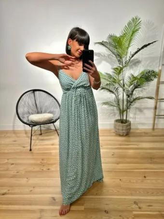 VESTIDO MINIFLOR NERETTA AGUAMARINA