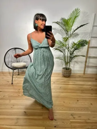 VESTIDO MINIFLOR NERETTA AGUAMARINA