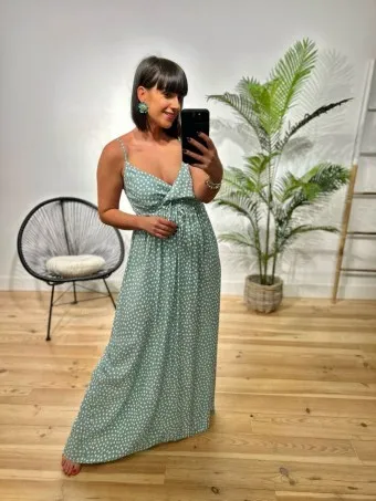 VESTIDO MINIFLOR NERETTA AGUAMARINA