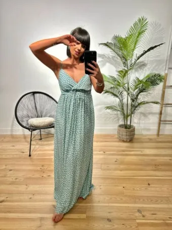 VESTIDO MINIFLOR NERETTA AGUAMARINA