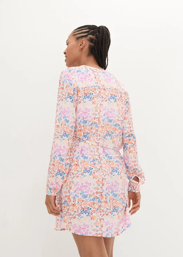 VESTIDO PREMAMá/DE LACTANCIA AZUL MARINOBLANCO DE LUNARES