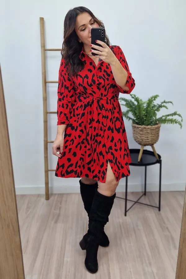 Vestido Print Rojo
