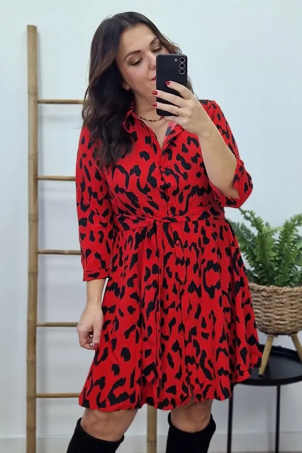 Vestido Print Rojo