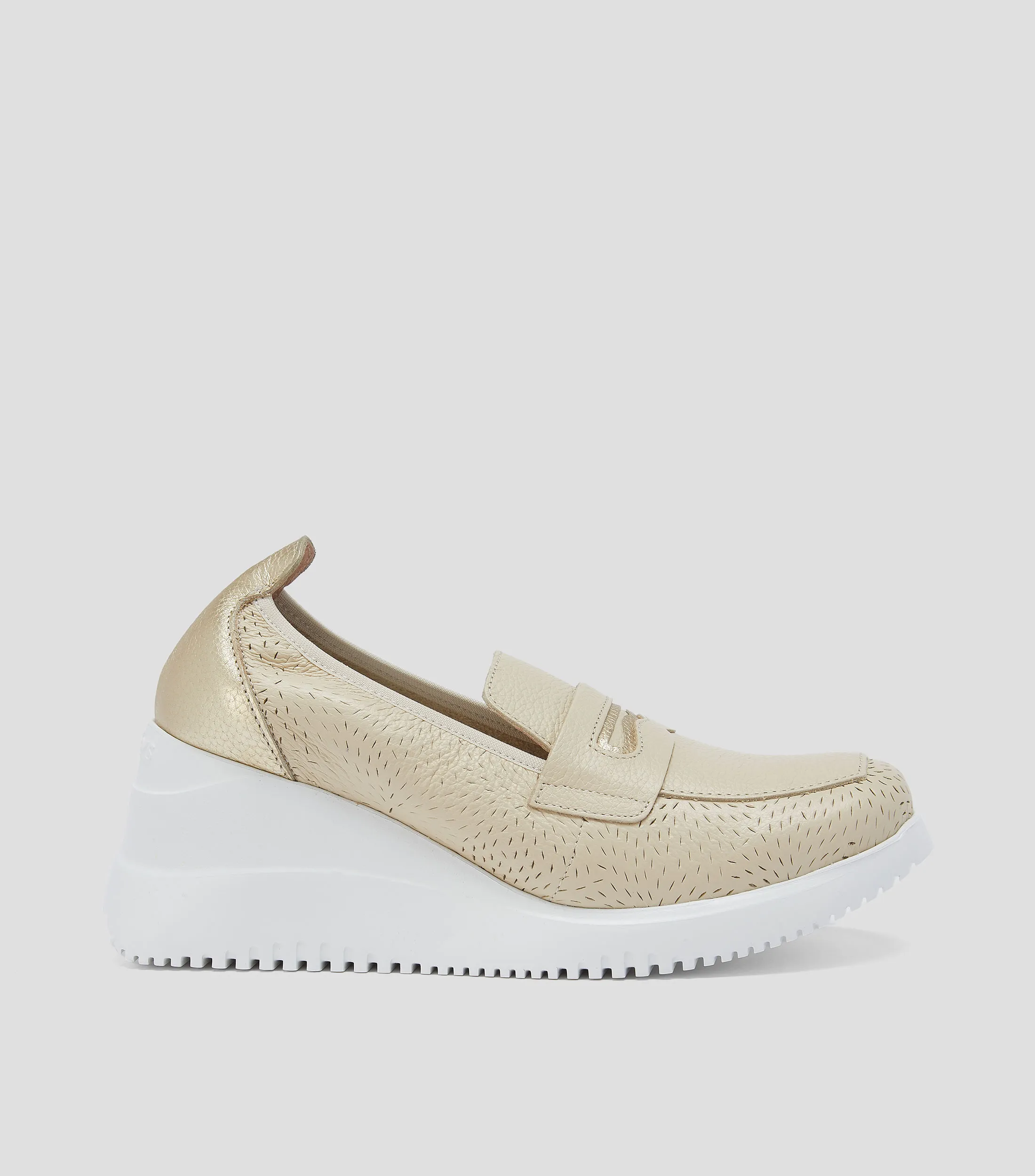 Wonders Zapatillas Slip On de Tacón Bajo Cuña Mujer