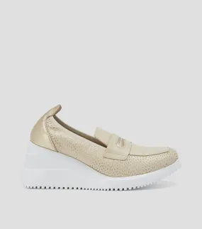 Wonders Zapatillas Slip On de Tacón Bajo Cuña Mujer