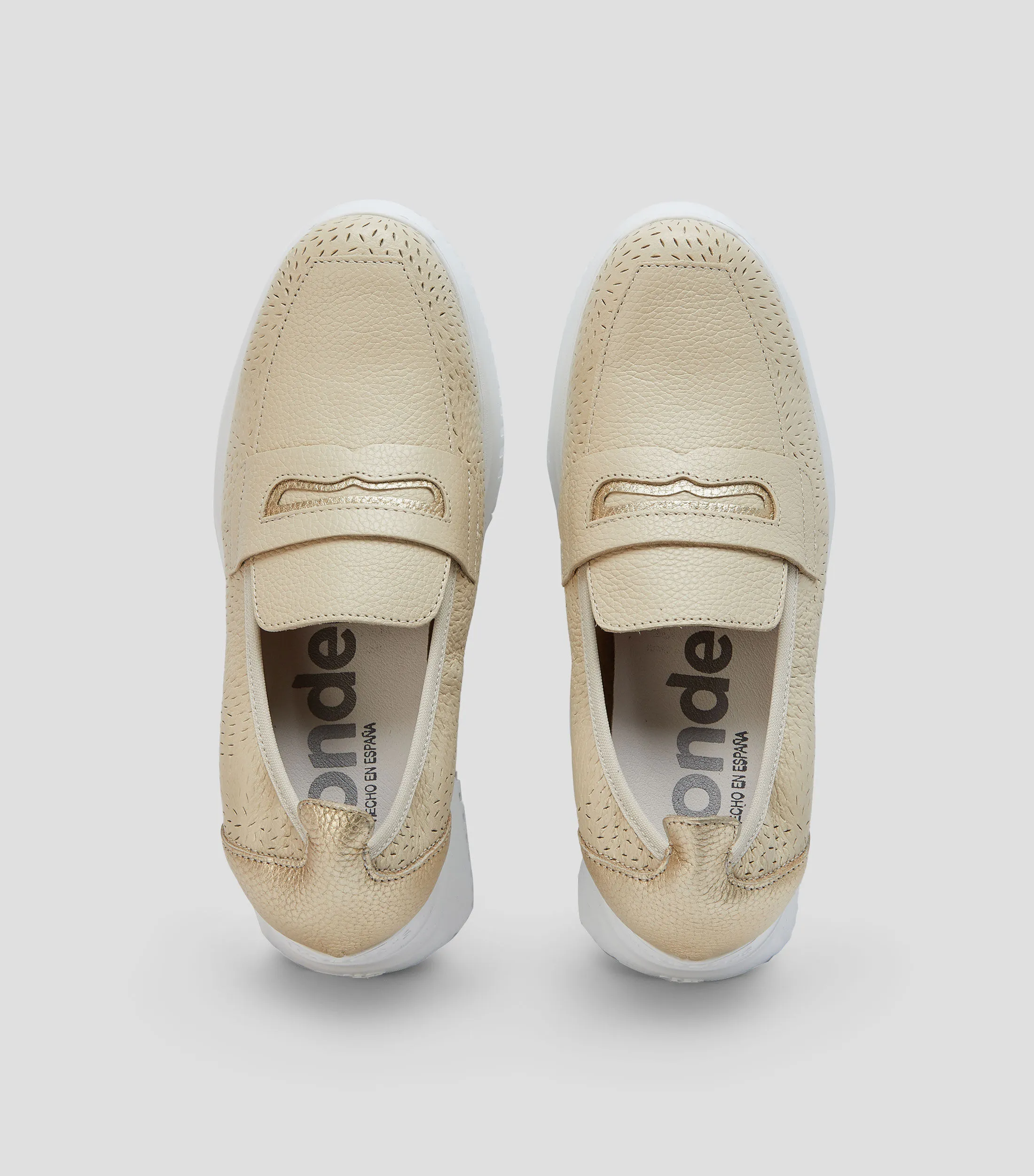 Wonders Zapatillas Slip On de Tacón Bajo Cuña Mujer