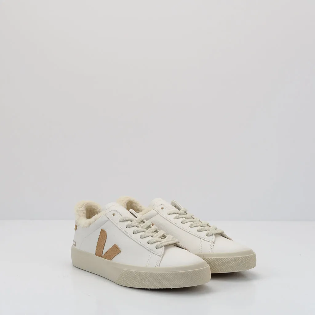 ZAPATILLA  VEJA  CAMPO WINTER CHROMEFREE LEATHER EXTRA WHITE DESERT CW0503830
