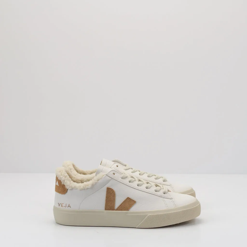 ZAPATILLA  VEJA  CAMPO WINTER CHROMEFREE LEATHER EXTRA WHITE DESERT CW0503830
