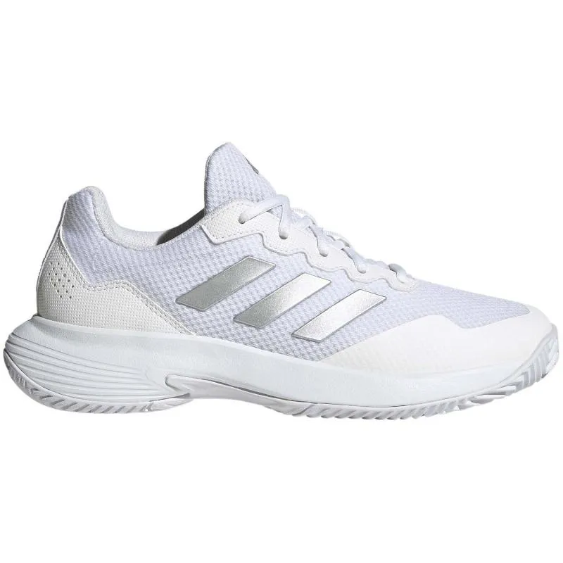 Zapatillas Adidas GameCourt 2 Blanco Plata Metal Mujer | Adidas