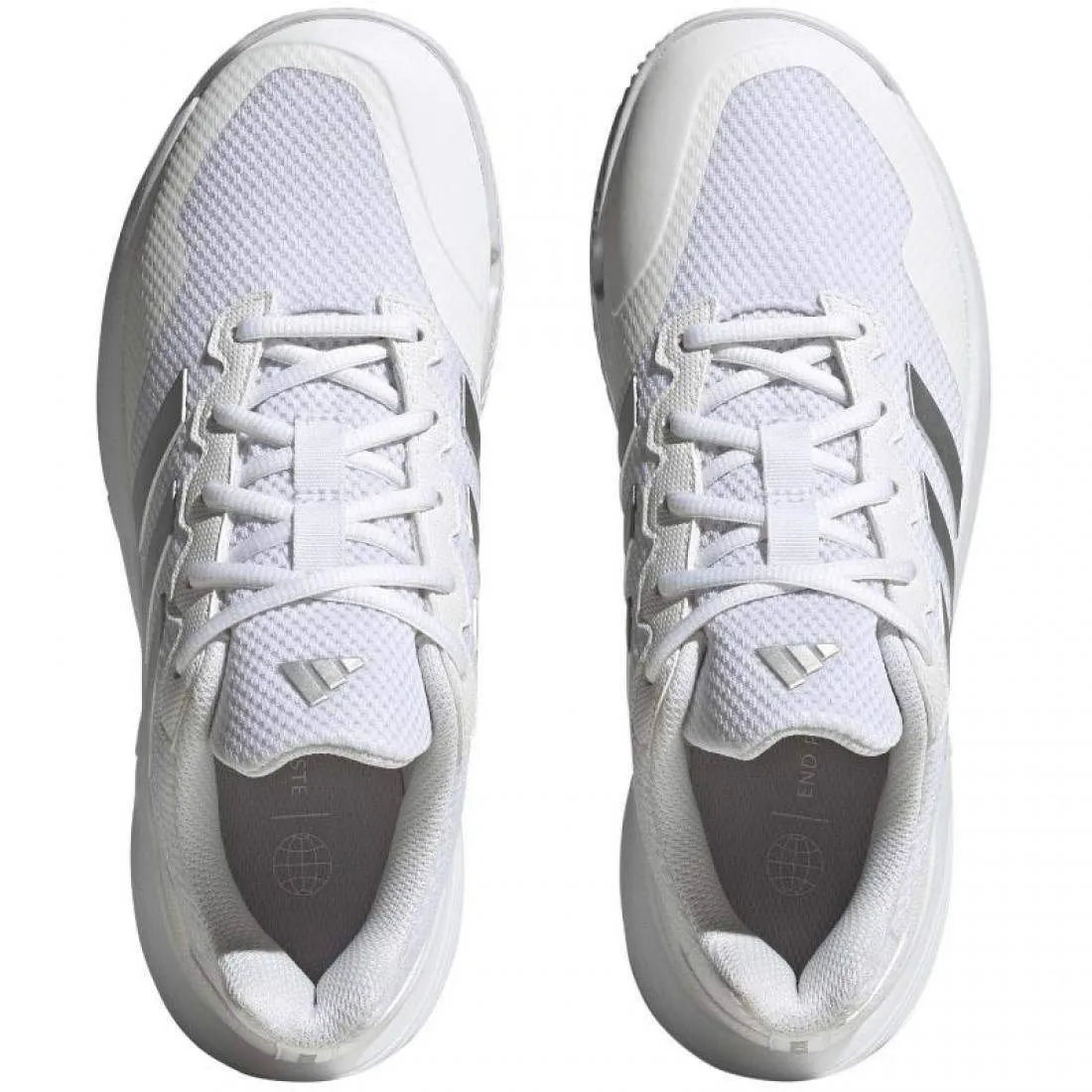 Zapatillas Adidas GameCourt 2 Blanco Plata Metal Mujer | Adidas