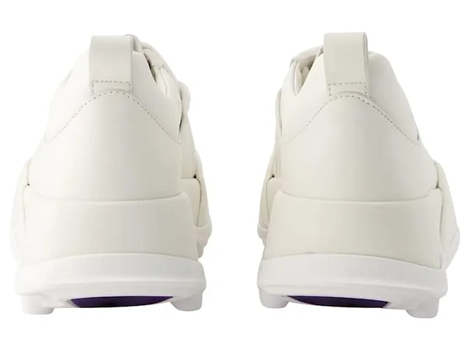 ZAPATILLAS  JIL SANDER  PIEL  PORCELANA BLANCO 