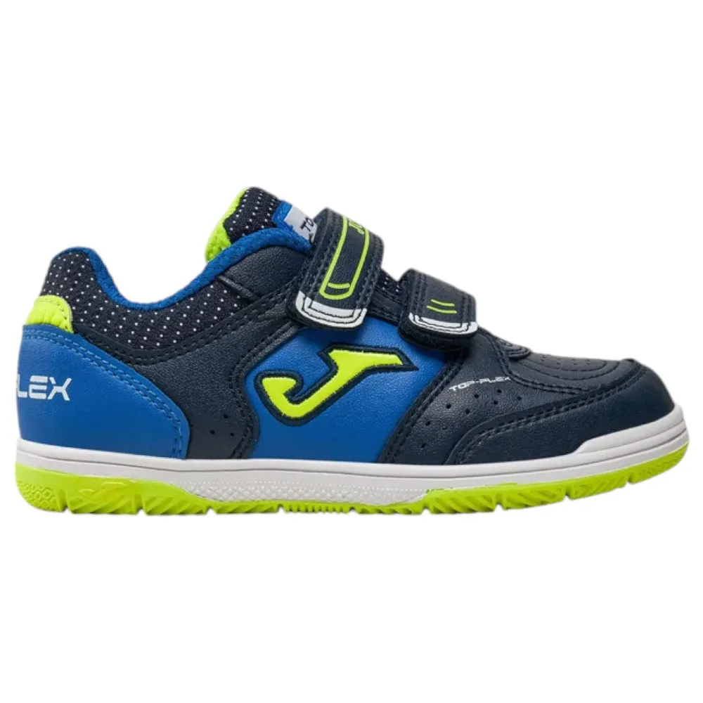 ZAPATILLAS JOMA TOP FLEX JR 2403 AZUL MARINO ROYAL TPJW2403INV INDOOR FUTBOL SALA NIÑOS