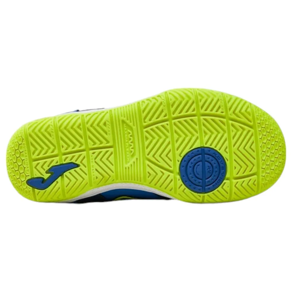 ZAPATILLAS JOMA TOP FLEX JR 2403 AZUL MARINO ROYAL TPJW2403INV INDOOR FUTBOL SALA NIÑOS