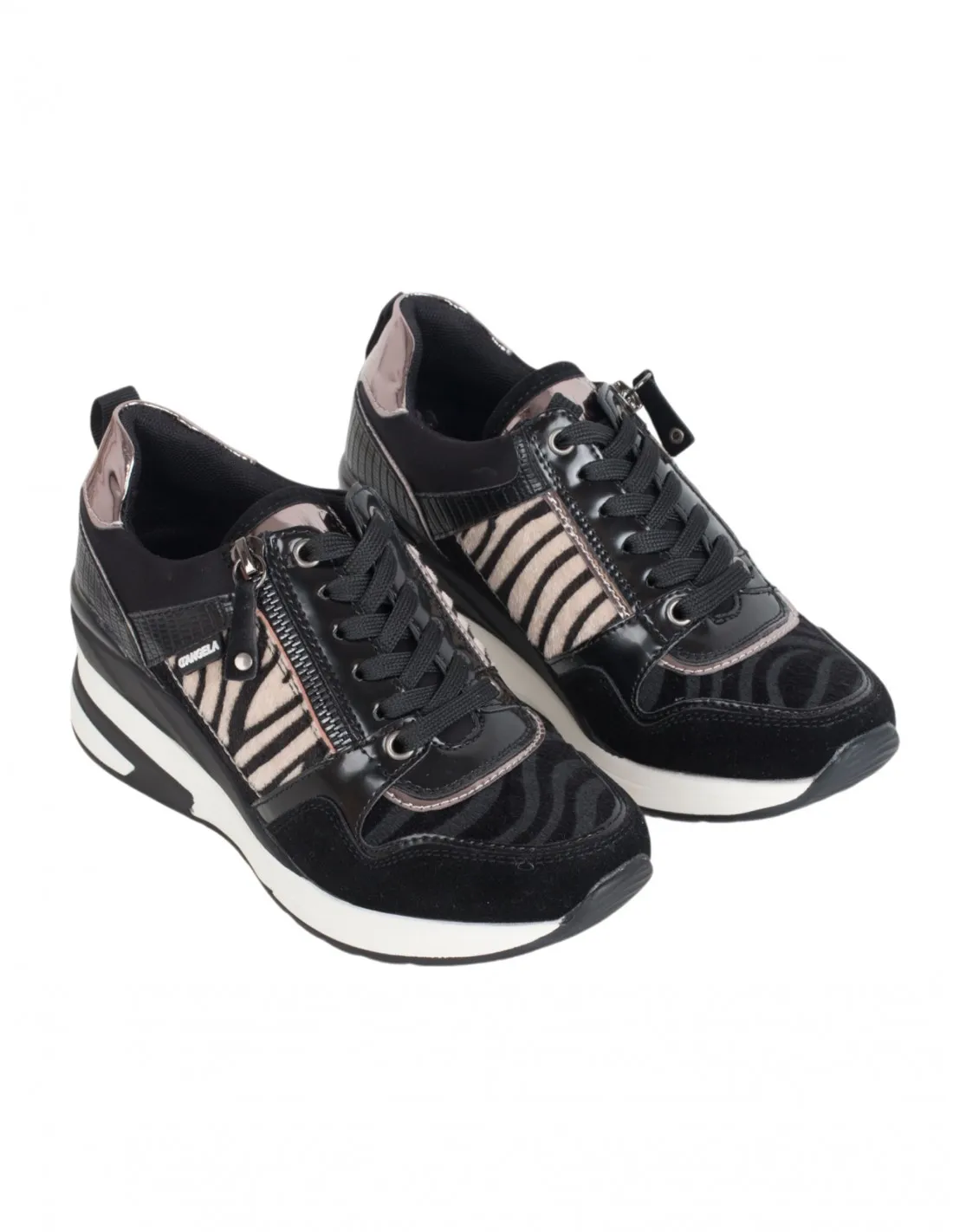 Zapatillas Sneakers Cuña Cebra