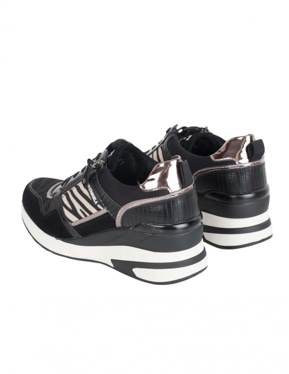 Zapatillas Sneakers Cuña Cebra