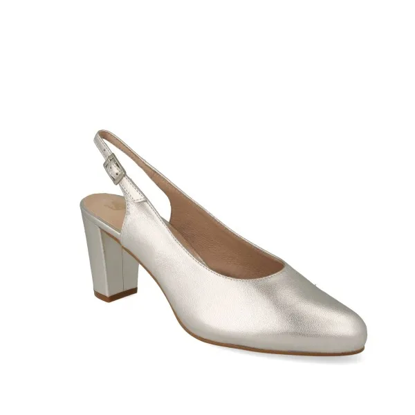 ZAPATOS DESTALONADOS MUJER MOD. MINIMOUSE PLATA