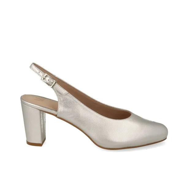 ZAPATOS DESTALONADOS MUJER MOD. MINIMOUSE PLATA