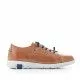 Zapatos sport Zen marrones con cordones elásticos azules
